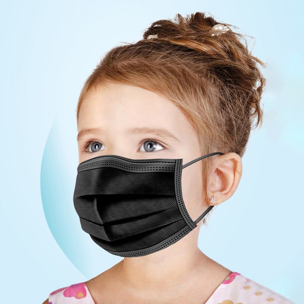 10-200pcs Disposable Kids Baby Masks Christmas Non-woven Face Mask 3 Layer Filter Ply Anti-dust Baby mascarillas quiurgicas