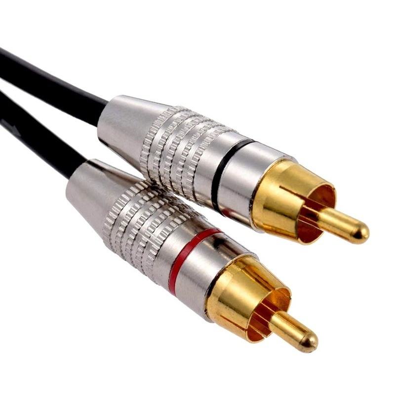 Rca Line Audio Line 2RCA to XLR Canon Male/Female Double Lotus to Canon Audio Cable 0.3m Three Core Bare Copper Wire