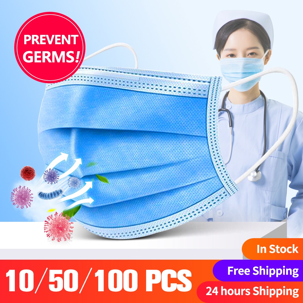 10-500pcs disposable face mask adult mascarillas quiurgicas homology adas 3ply masker dust mask safety masque christmas