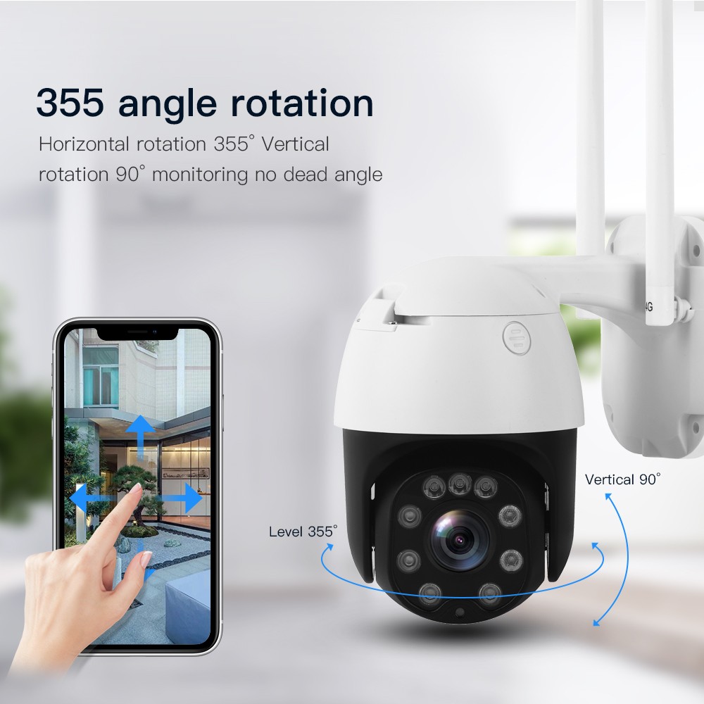 5MP 2MP Wireless 4G Wireless Security Camera 1080P HD 5X Optical Zoom PTZ IP Camera Outdoor Home Security Surveillance CCTV Camera