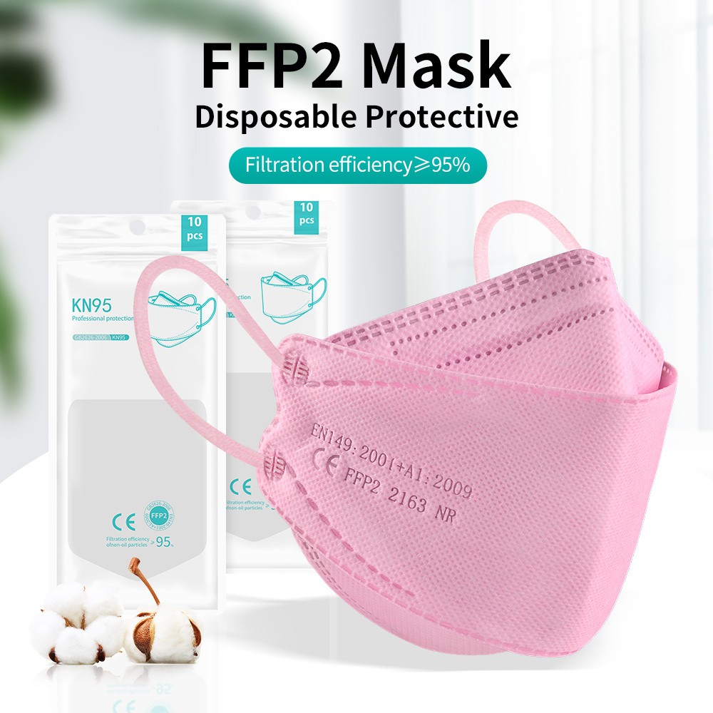 KN95 Mascarilla Respirator Mask 5 Layers FPP2 homology ada CE FFP2 Reusable FPP2 Respirator Mask ffp2fan Protective Mask KN95 Masque FFP3