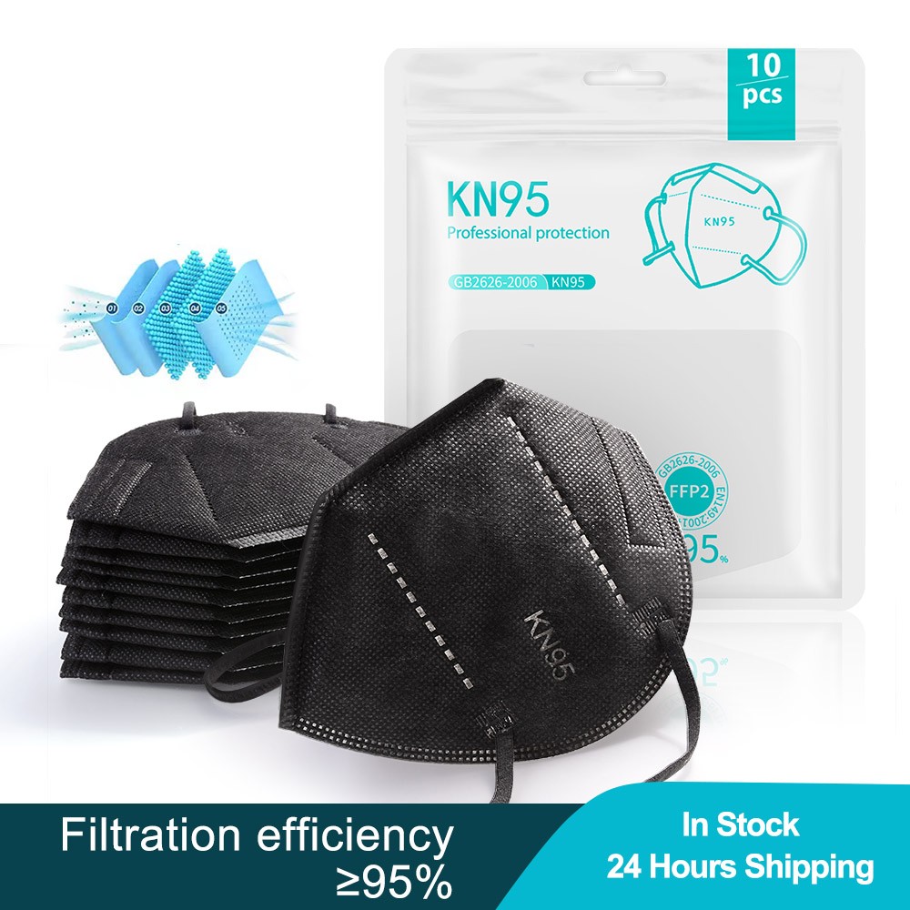 White Black Kn95 Mask 5 Layers Mask ffp2mascherine KN95 Reusable ce certified adult ffp2reuse zable mascherine Kn95 Mascarillas face mask