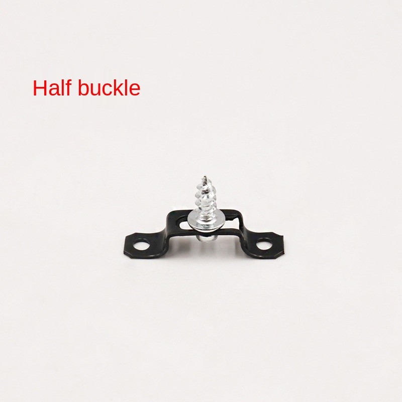 10pcs 2in1 Invisible Cabinet Connectors Metal Cupboard Hinge Assembly Furniture Connecting Bracket Recessed Screw Fastener