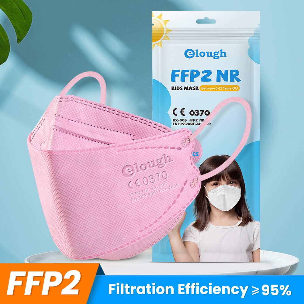 FFP2 Masks For 6-12 Years Kids FPP2 Masks Kids Kn 95 Mask FP2 Homology Ada 4 Ply Korean KN95 Mask ffp2 infant ffp2fan niños