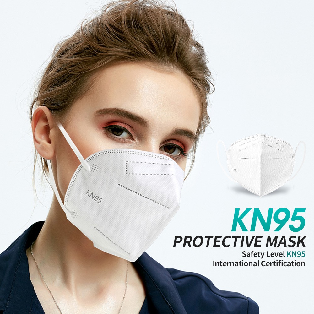 10-200pcs Mascarilla KN95 White Face Masks Filter FPP2 Approved Protective Mask Mouth Mask ffp2fan Mascherine FFP2 Certification