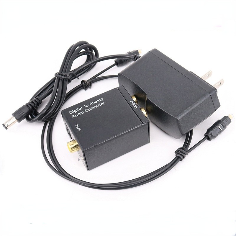 Digital to Analog Audio Converter Digital Toslink Coaxial Fiber Signal to Analog Audio Converter