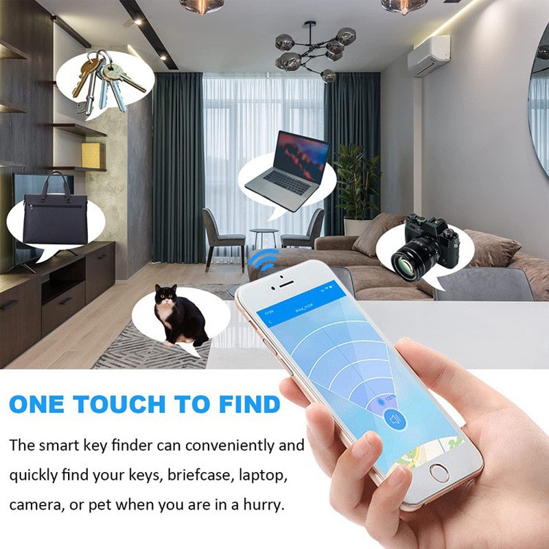 Mini bluetooth anti-lost device key element anti-lost finder smart mobile phone two-way alarm