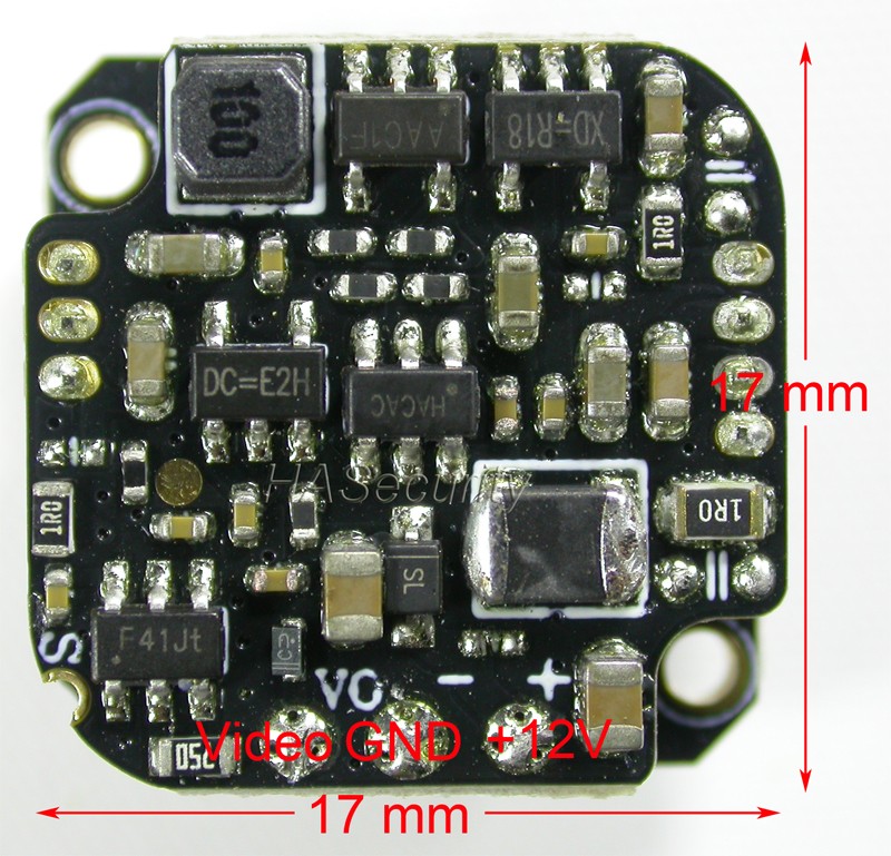 مصغرة 17x17 مللي متر AHD-H (1080P) 1/2.8 "سوني STARVIS IMX307 CMOS الاستشعار + C5 DSP CCTV كاميرا PCB مجلس وحدة (أجزاء اختياري)