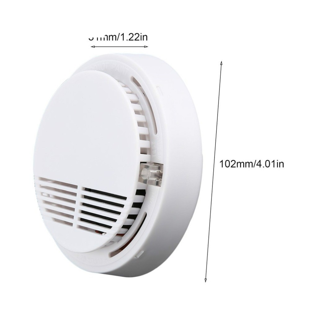 Fire Smoke Alarm Detector Alarm Standalone Smoke Alarm for Office Home Security Photoelectric Sensor Alarm Detector Alarm