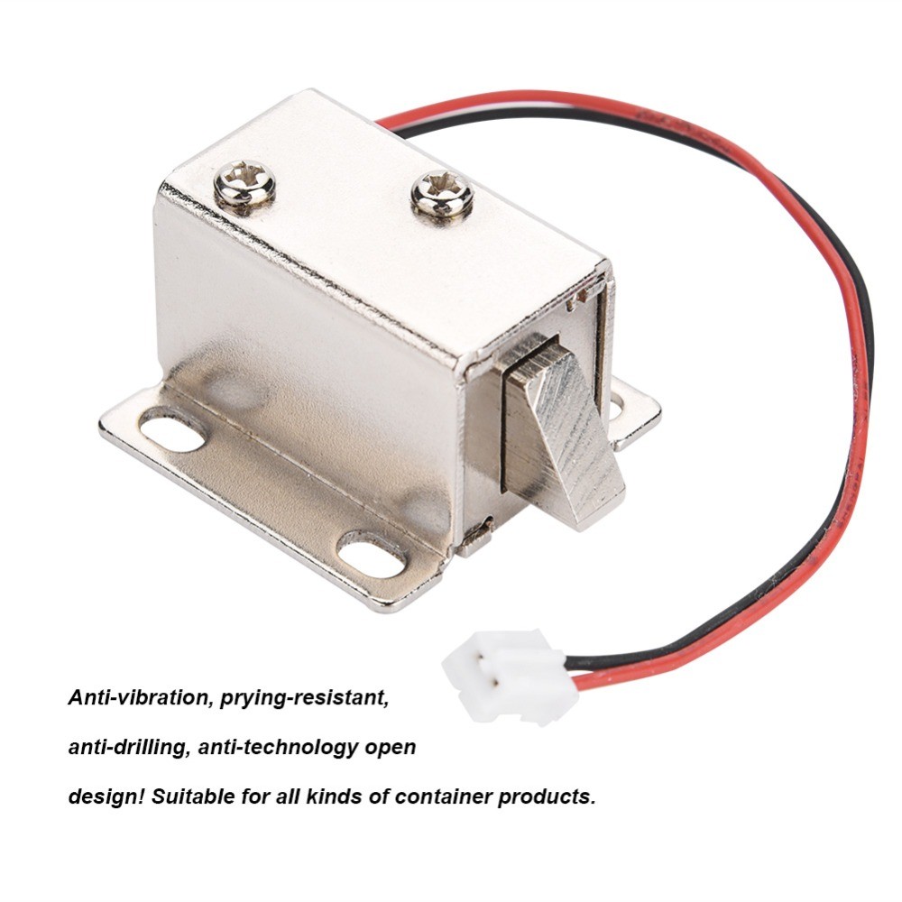 DC12V Electromagnetic Solenoid Electric Lock Access Control For Cabinet Door Drawer Magnetic Lock