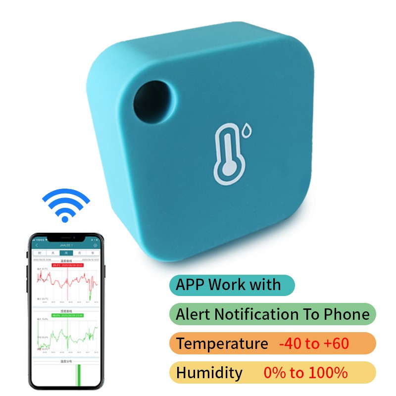 Wireless Temperature Humidity Sensor Wifi Alarm Data Logger Wifi Thermometer Hygrometer Monitor Refrigerator Freezer Refrigerator