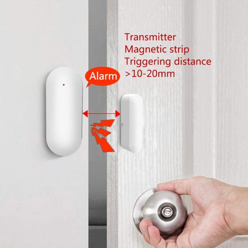 Aubess WiFi Smart Door Window Sensor Detector Wireless Door Sensor Tuya Smart Life Control Works with Google Home Alexa