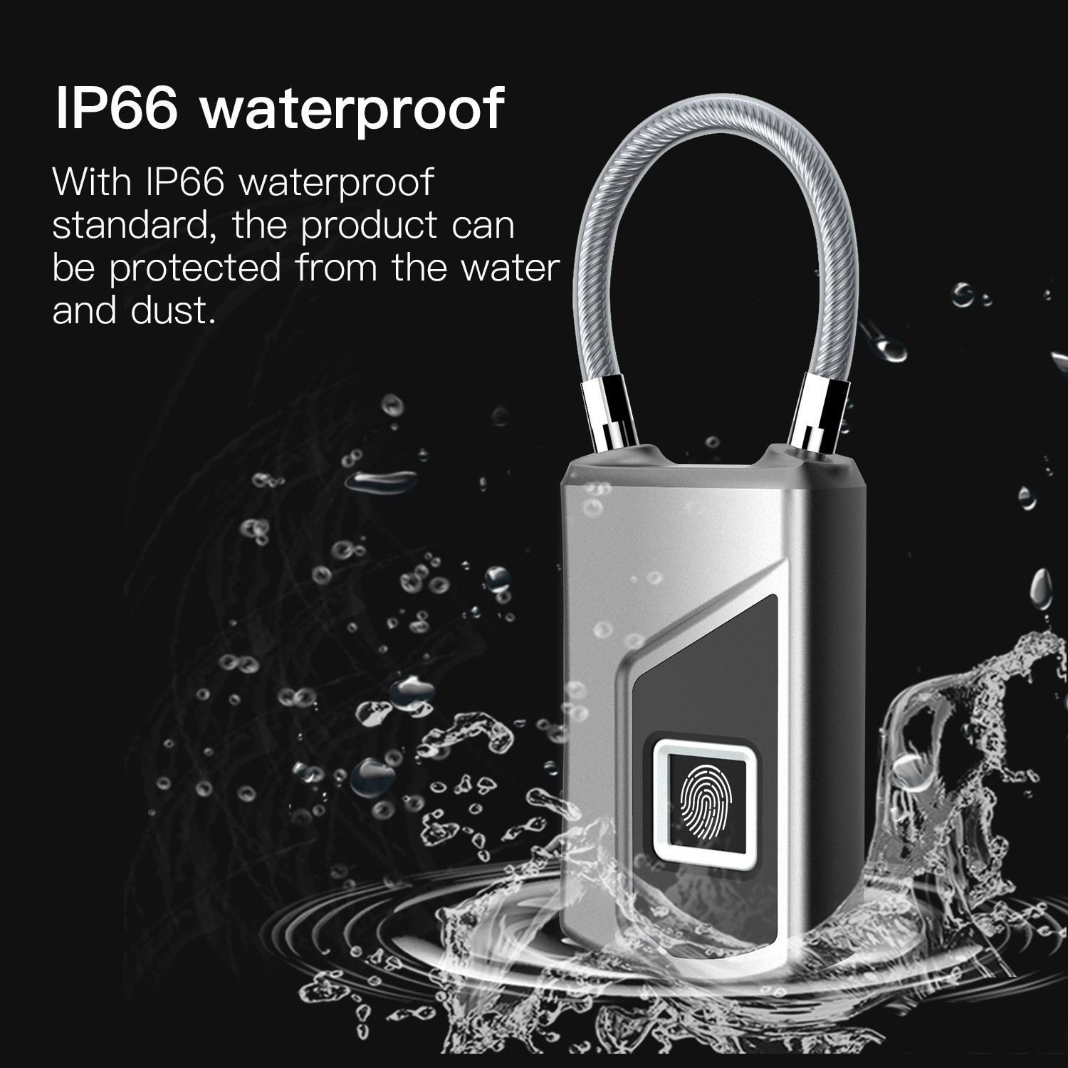 Smart lock fingerprint lock backpack home locker anti-theft waterproof ultra-long standby keyless fingerprint lock