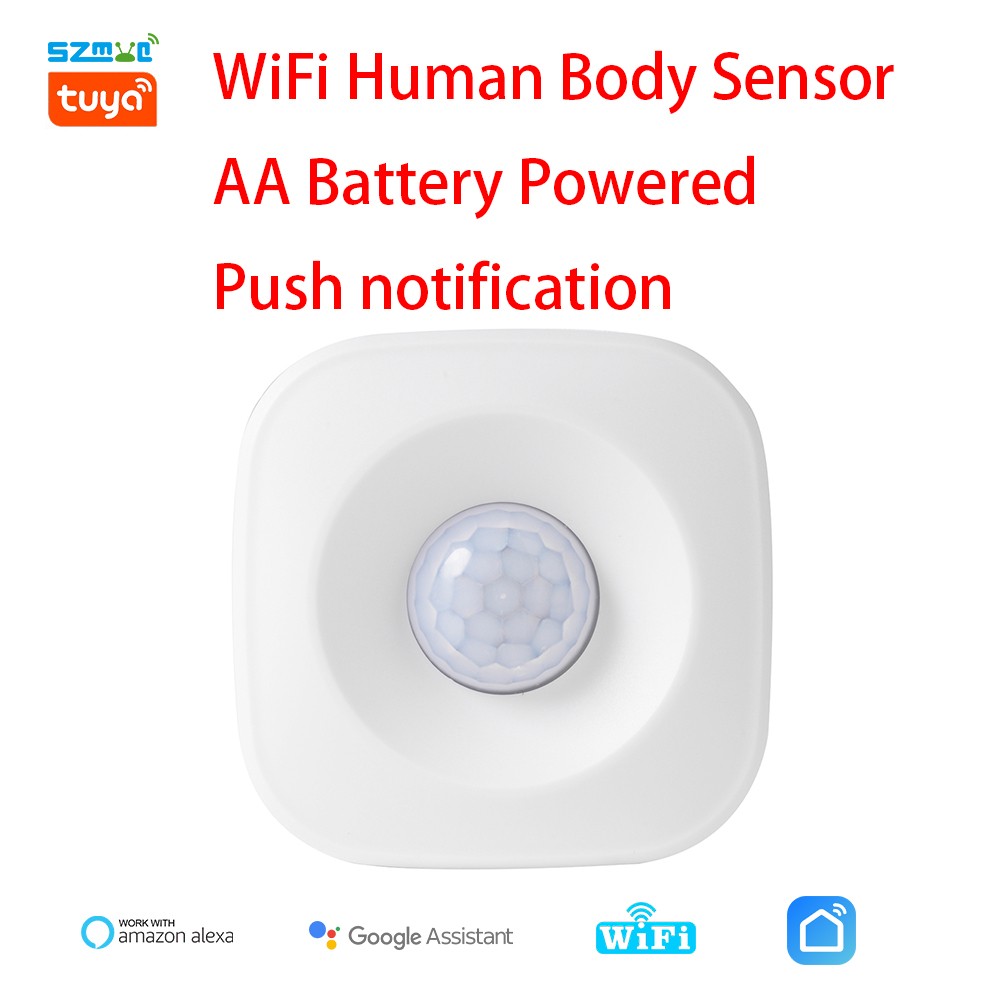 Tuya Smart Wireless Motion Sensor Smart Home Security Alarm Sensor Human Body Movement Detection Sensor Smart Life Control