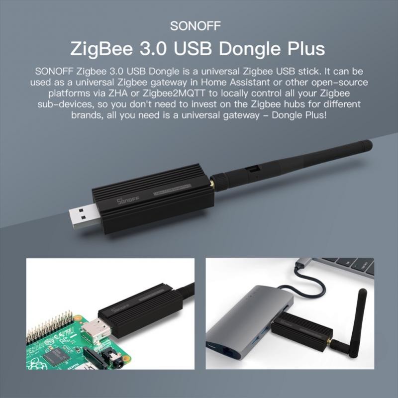 2022 SONOFF زيجبي 3.0 USB دونغل زائد العالمي زيجبي USB عصا بوابة ZB دونغل-P المتكاملة الرئيسية مساعد عبر ZHA