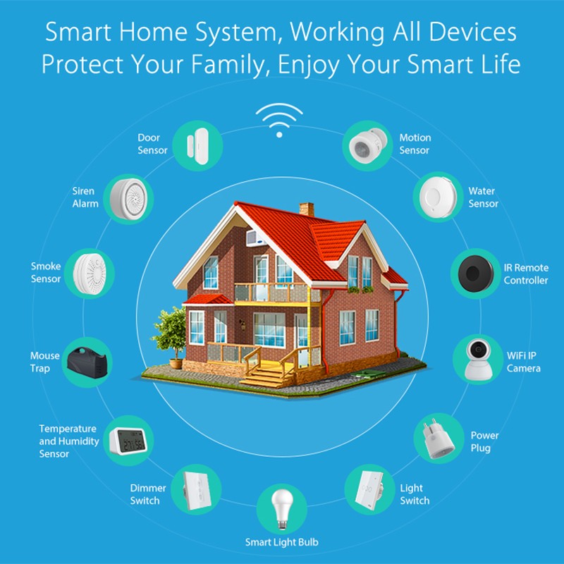 2022 New Smart Wifi Temperature Humidity Sensor Tuya Humidity Detector Work with Alexa Google Processor