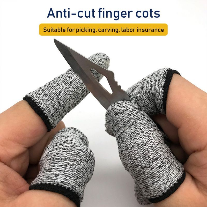 40pcs Anti-cutting Finger Cover Finger Protective Sleeve Finger Cover Peel Fingers Gloves Picking Finger Cover Kitchen Tools