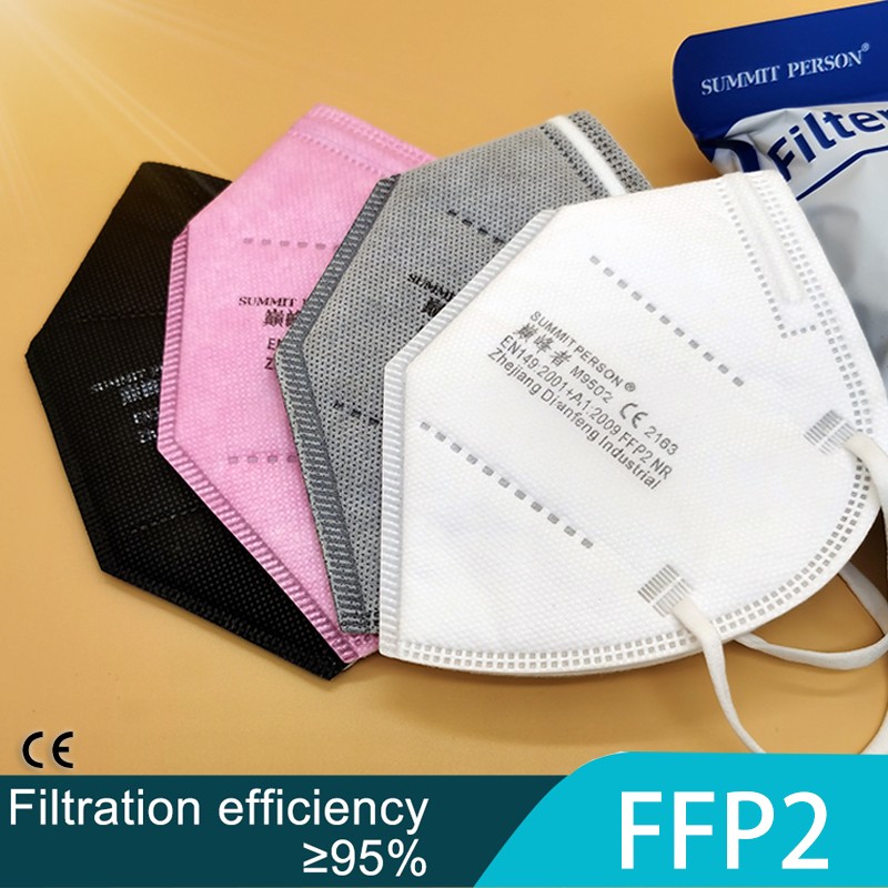 Adult CE FFP2 Protective Mask Dust KN95 Face Mask Reusable Masks KN95 Filter Mask Mascarillas Gray White Pink Black