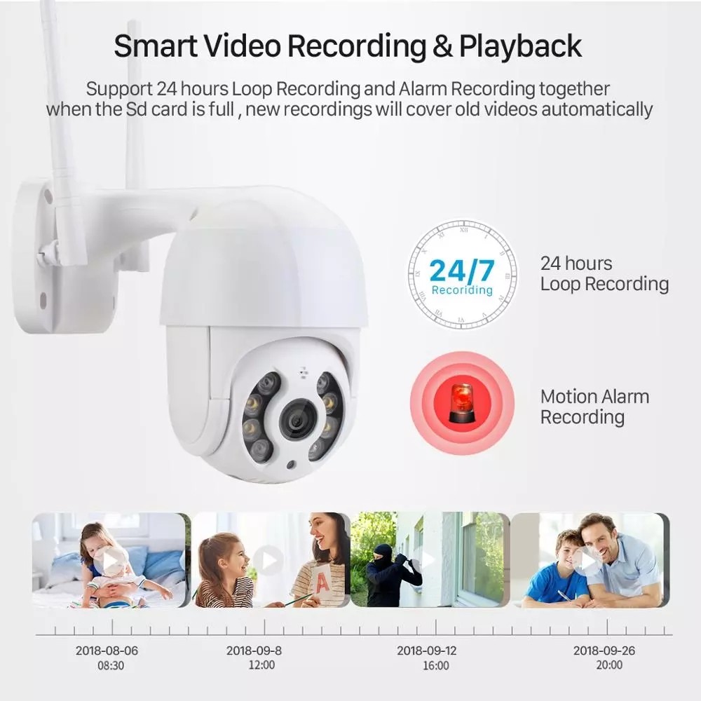 Original New 2022 iP Camera 5MP HD Outdoor AI Human Audio Detection Wireless Security CCTV Camera P2P Surveillance Wifi Camera