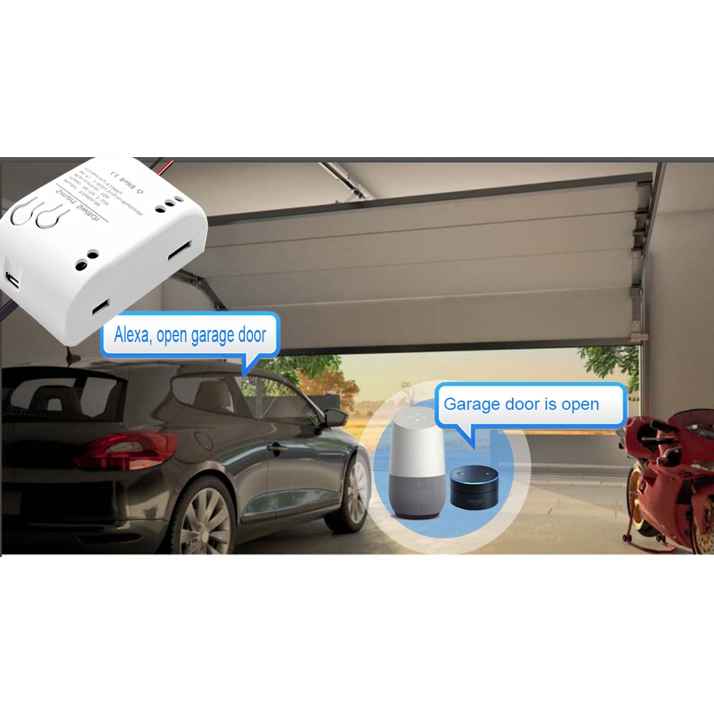 Wireless Smart Garage Door Opener Automatic Open Wifi RF Controller Relay Tuya App Remote Control Work With Alexa Google Home