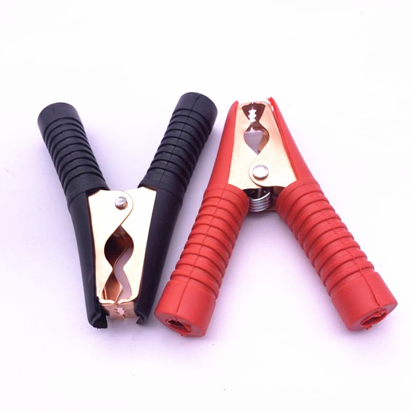 Alligator Clips Hot Car Battery Clamps Alligator Clips 100A Red Black Electrical Connection Battery Terminals Wire Power Test