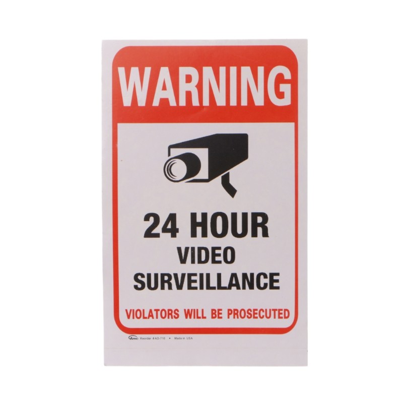 10pcs/lot Waterproof PVC CCTV Video Surveillance Security Sticker Warning Signs Dropshipping
