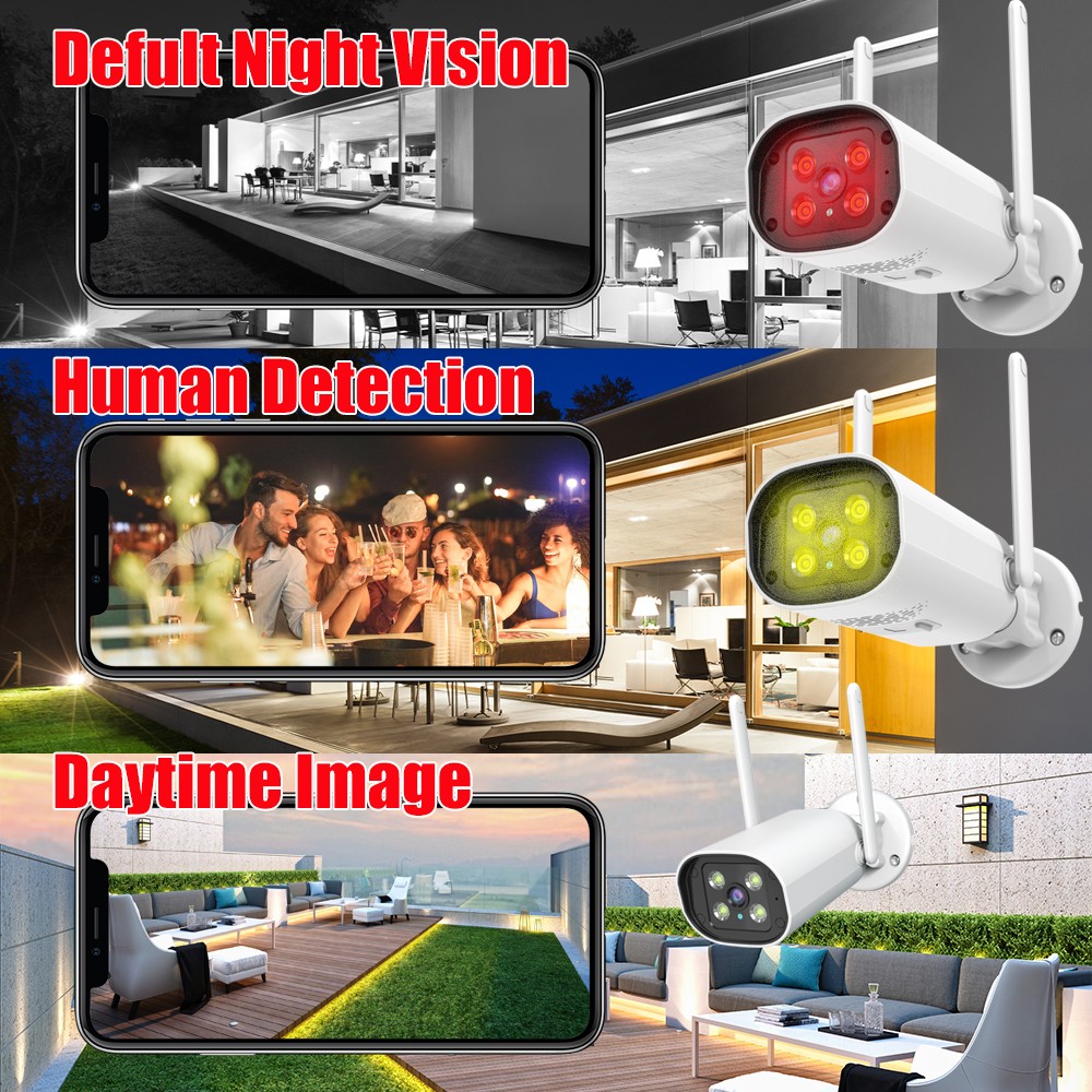 Wifi IP Camera Security Outdoor Video Surveillance Camera Wifi CCTV Wireless Audio Outdoor Indoor Camera Woterproof HD 3MP 5MP