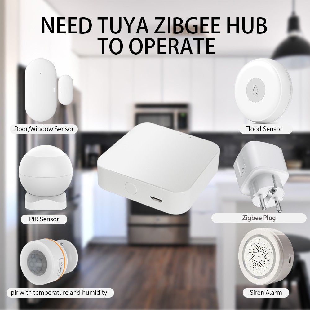 Tuya 2022 Smart Power Meter Zigbee Socket 16A European Output 3680W Compatible with Alexa Google Home Work with Tuya Zigbee Hub