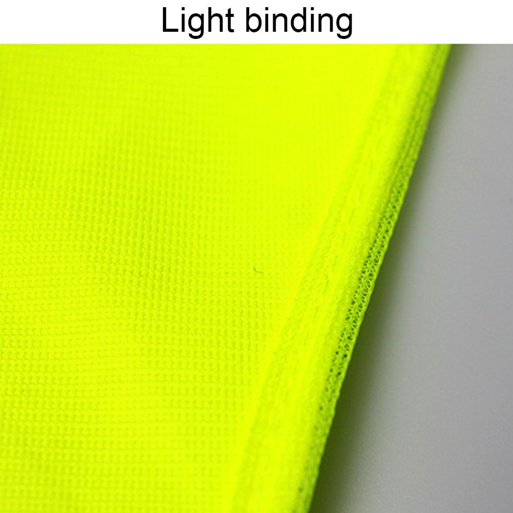 Fluorescent Yellow V Shaped Traffic Safety Road Polyester Free Size Night Security Children Reflective Vest Running Cycling