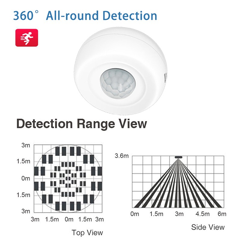 WiFi Smart PIR Motion Sensor 360 Degree All Round Wireless Detection Infrared Detector Home Security Tuya Remote Control Thief