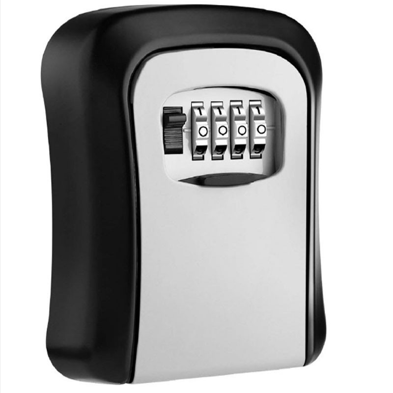 2022 Key Box Password Key Lock Box Wall Key Safe Weatherproof No 4 Combination Storage Key Box Lock Indoor & Outdoor