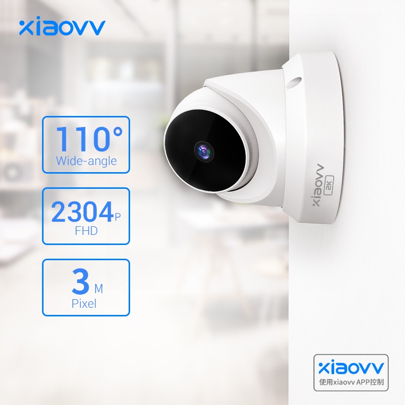 Xiaovv PTZ Dome Camera Q1 IP Camera Indoor WiFi Monitor Night Vision Smart Home Security Smart Home Surveillance Video Camera