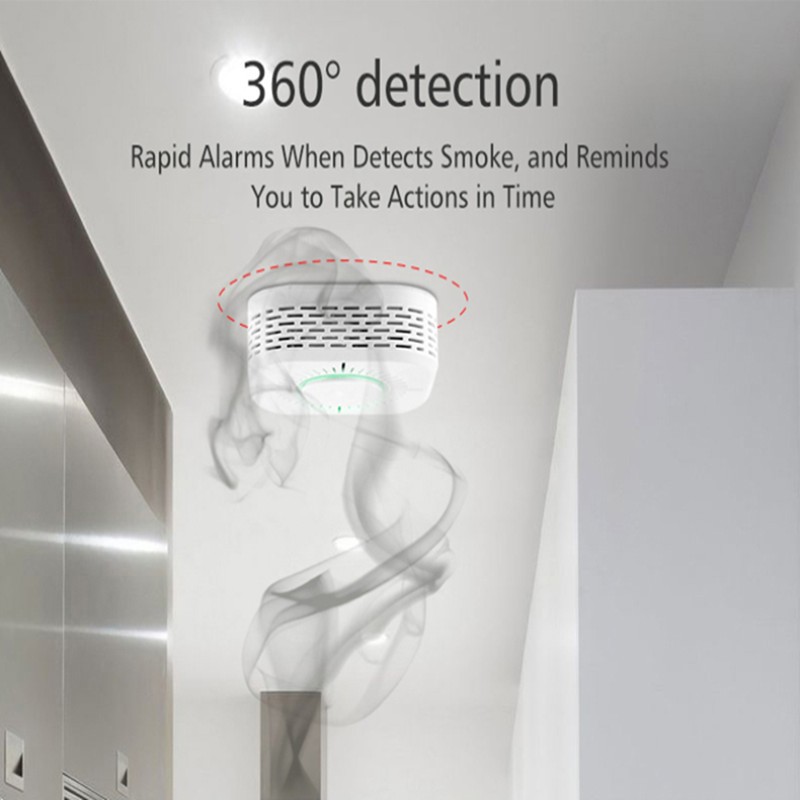 TUYA WiFi Portable Smoke Detector Fire Protection Home Security System Security Alarm Sensor System Firefighter Dropshipping/Wholesale