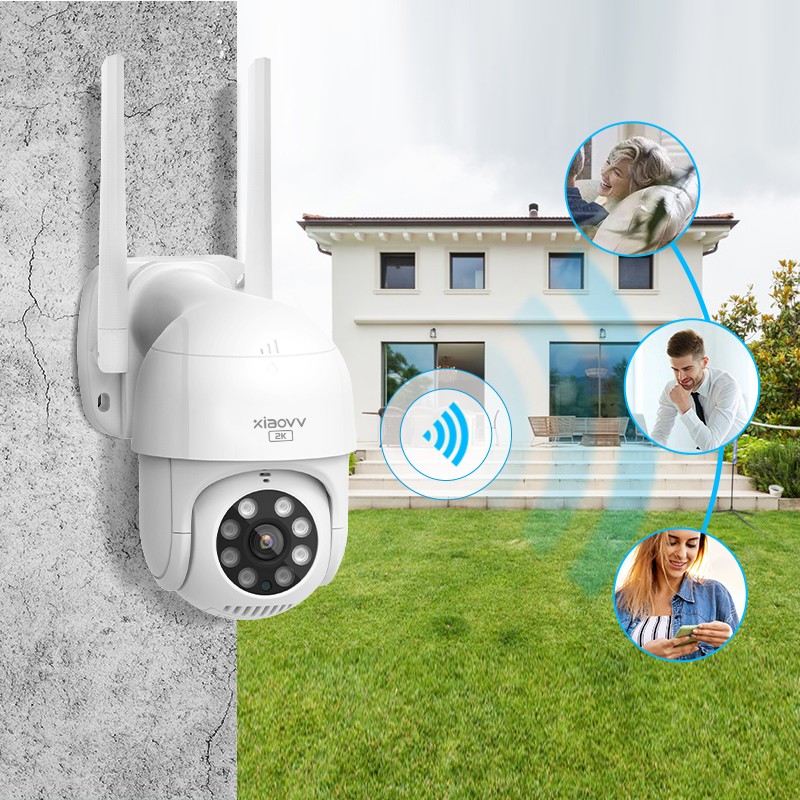 Xiaovv Outdoor PTZ Camera 2K-P1 IP Camera Indoor WiFi Monitor Night Vision Smart Home Security Video Smart Home Surveillance