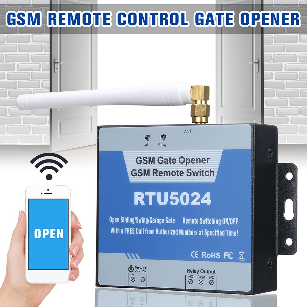 New G202 GSM Gate Opener Relay Switch 4G Remote Control 200 Door User Wireless Access Door Opener Free Call 850/900/1800/1900MHz