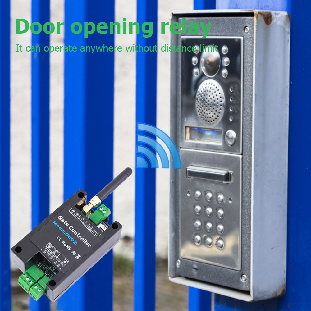 2G Wireless Door Access Gateway Remote Control Door Opener Relay Switch Opener By Free Call 850/900/1800/1900MHz EU US Plug