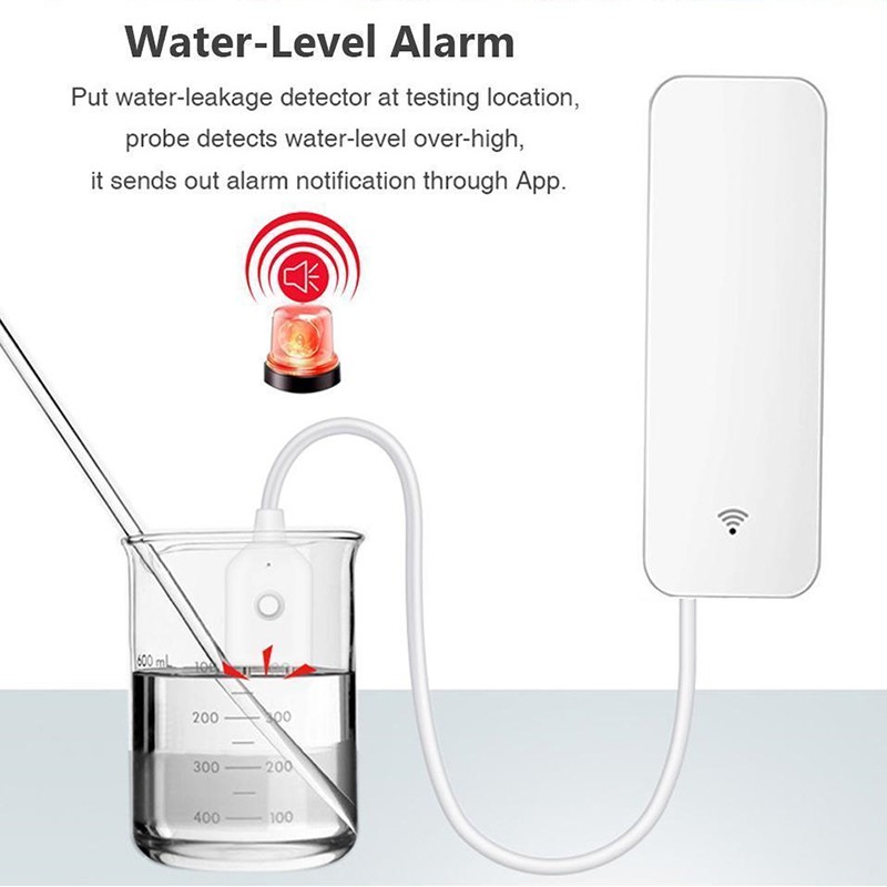 Tuya Wifi Smart Water Leakage Detector Water level Sensor Water Leak Alert Smart Life Remote Control Home Security Alarm System