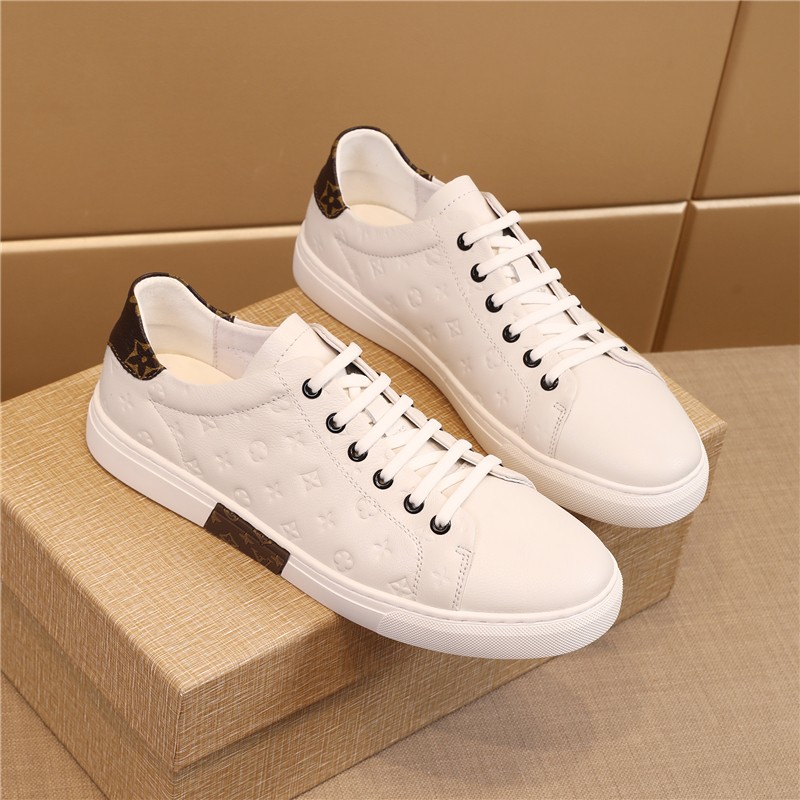 High quality men's leather shoes luxury brand casual and comfortable men's shoes lace-up fashion flat shoes sneakers