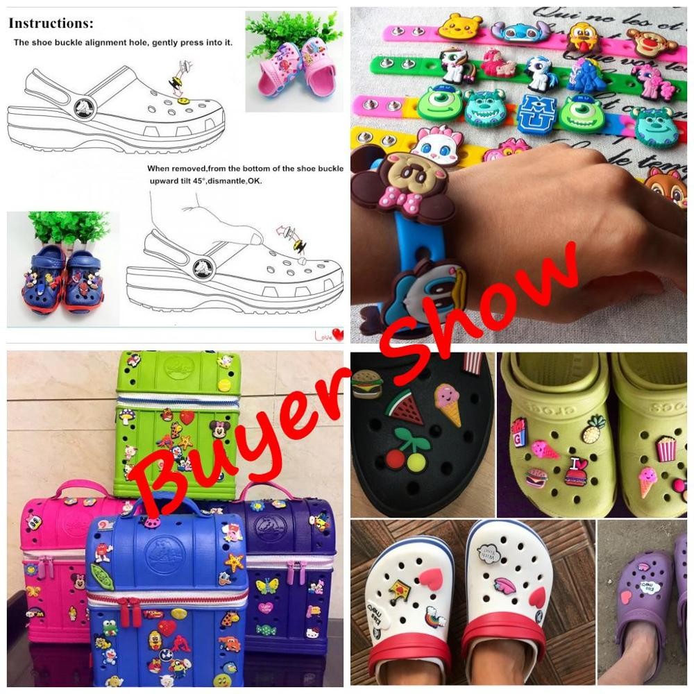 50pcs Cartoon Princess PVC Shoe Charms Shoe Accessories Garden Shoes Decoration for Croc Wristbands Jibz Girls Party X-mas Gift