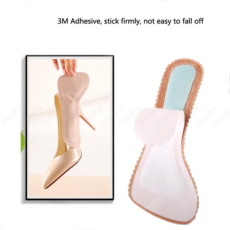 Anti-Slip Insole for Women Shoes High Heel Sandals Slippers Gel Insoles Flat Arch Support Massage Foot Care