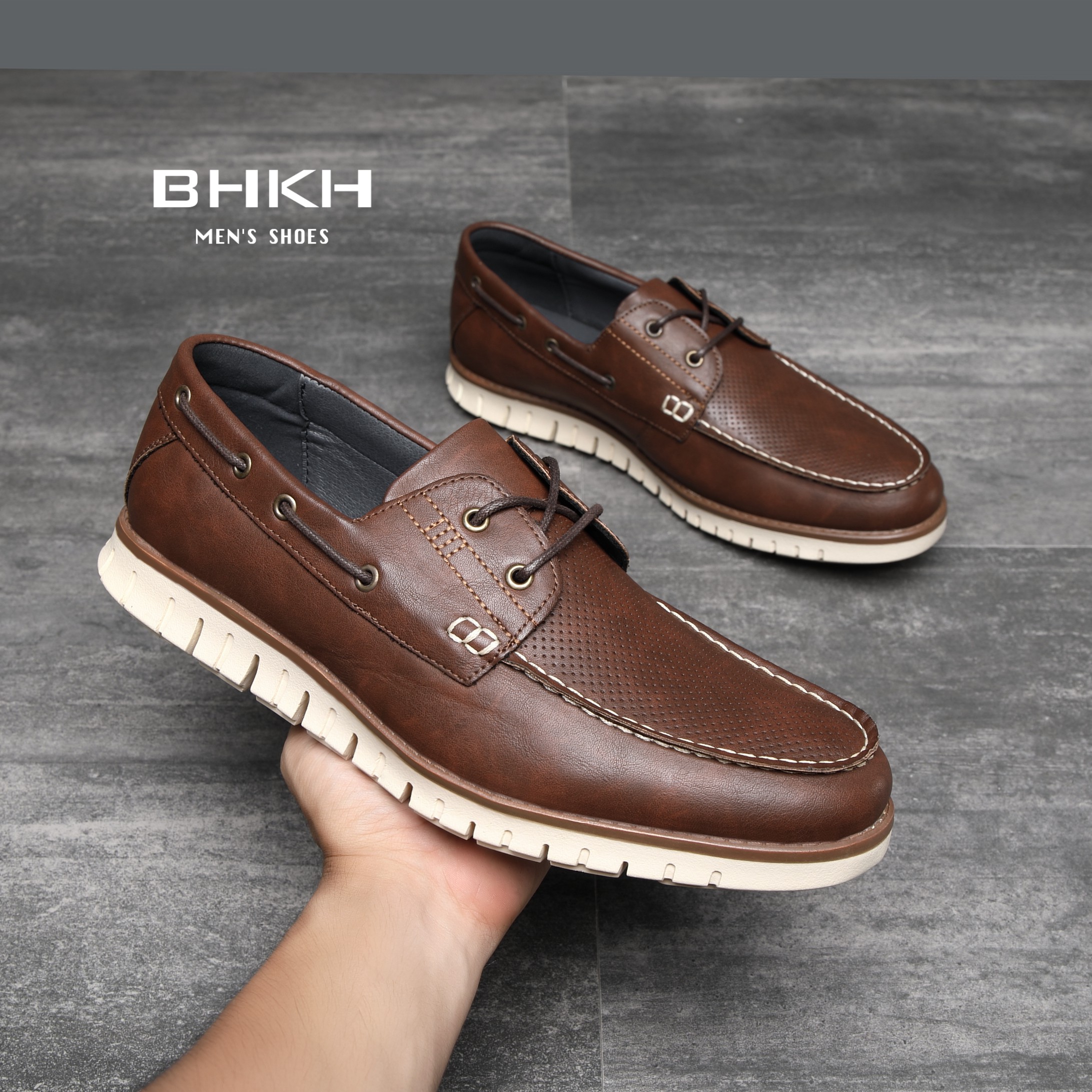 BHKH New Mens Loafers Shoes Spring/Summer Fashion Men Casual Shoes Comfortable Smart Work Casual Office Men Shoes