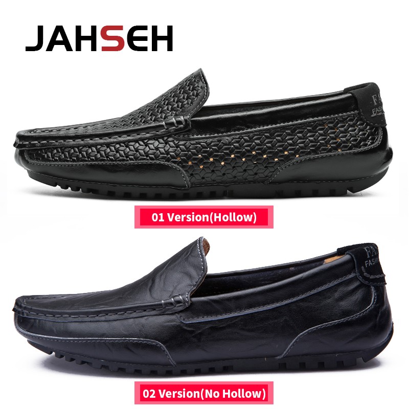 Handmade Genuine Leather Men Loafers Comfortable Slip On Driving Casual Shoes Brand Soft Moccasins Plus Size 37-47 Dropshipping