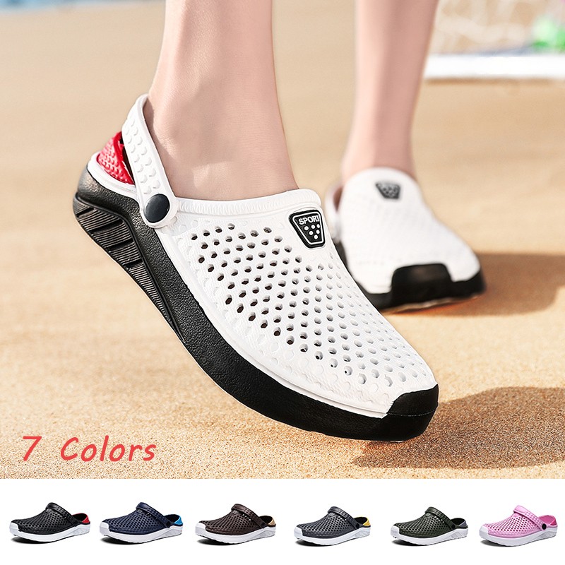 Summer Men's Sandals Women's Slippers Breathable Beach Sandals Lightweight Quick Dry Casual Home Slippers Couple Shoes