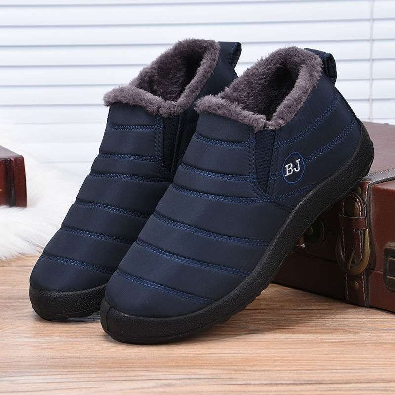 2021 Winter Snow Men Boots Waterproof Winter Shoes Men Slip On Keep Warm Ankle Boots Outdoor Comfortable Tennis Sneakers Man