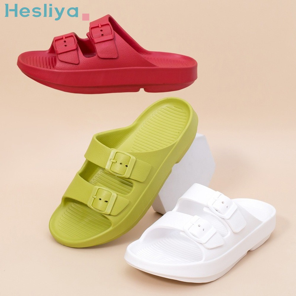 cloud slippers women summer double buckle beach sandals thick platform shoes outdoor couple flip flops cork bottom birkenstock