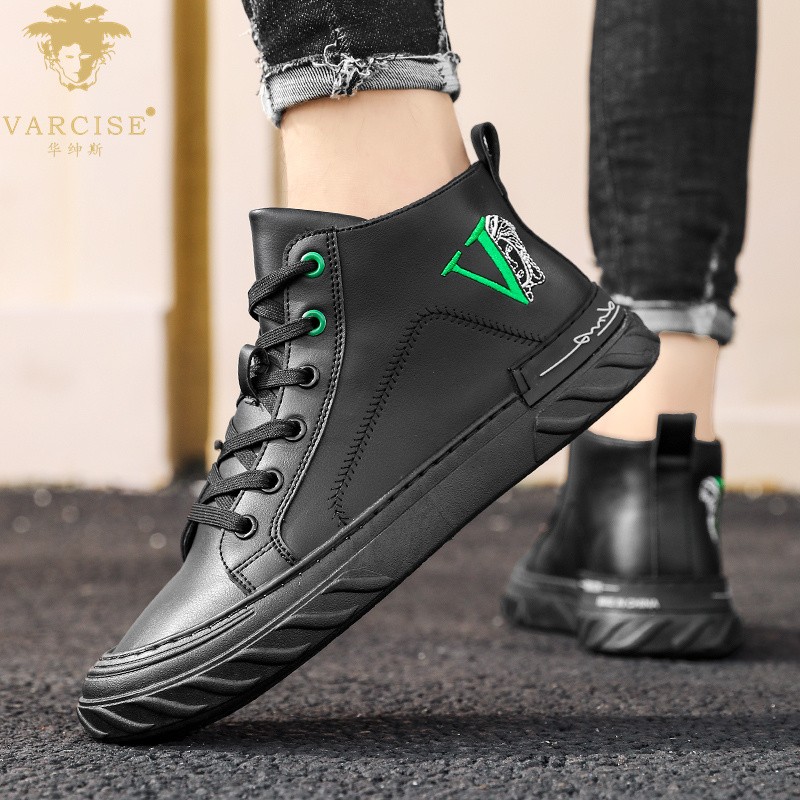 High-end fashion men's shoes casual shoes PU shoes men's outdoor sports shoes men's casual shoes