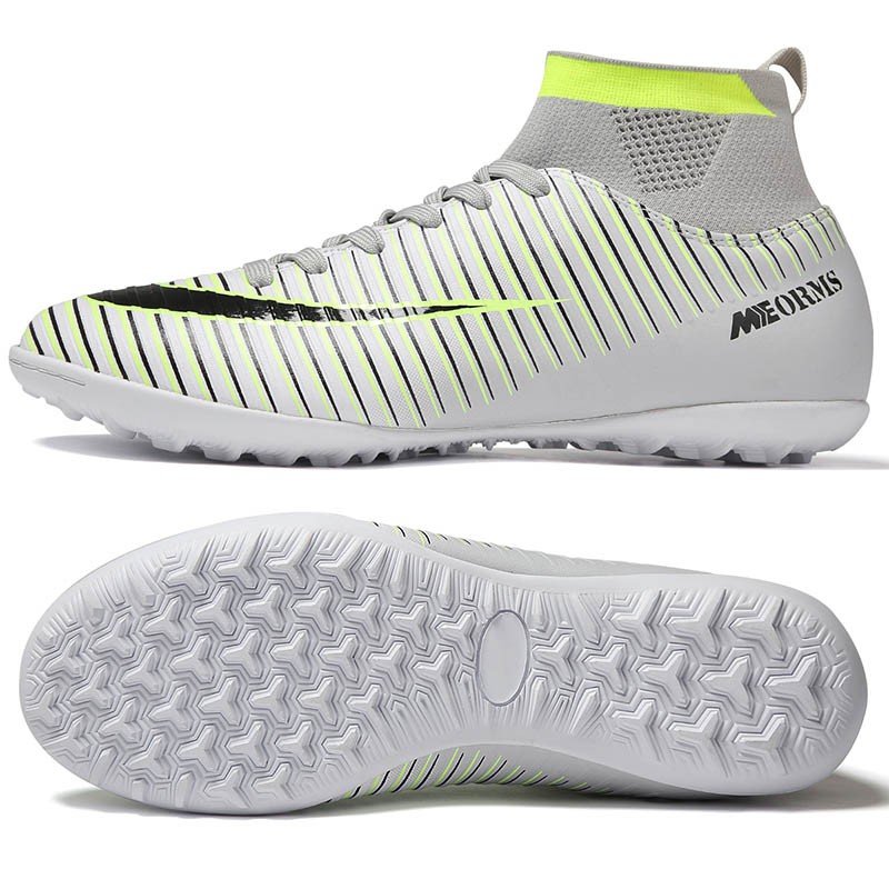 Indoor Soccer Shoes Men Sneakers Soccer Boots Turf Soccer Shoes Kids Soccer Cleats AG/FG Spikes Training Sport Futsal Shoes