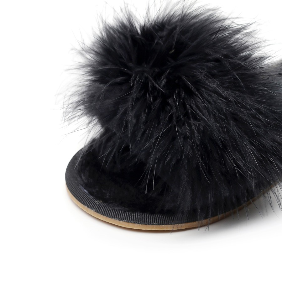 Vauekey - Home Faux Fur Slippers Flat Women Shoes Spring Summer Winter 2020 Free Delivery