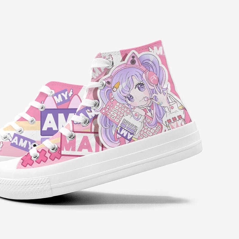 Japanese Cartoon Anime Printing Cool Girl Vulcanized Shoes Spring Autumn High Quality Canvas Shoes Student Gift Jk Casual Shoes