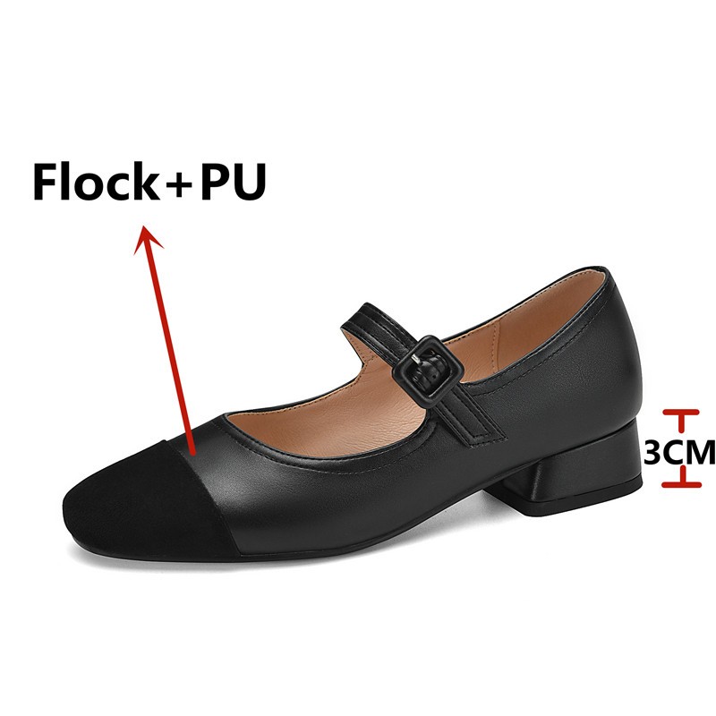 FEDONAS Spring Summer Women Pumps Concise Fashion Sweet Low Heel Buckle Mary Janes Shoes Woman 2022 Casual Office Ladies Dress